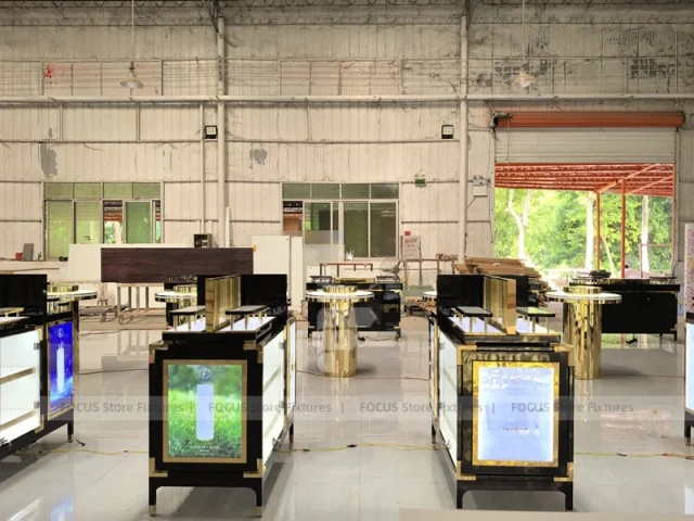 Cosmetics Kiosk Counter Fixture Showroom