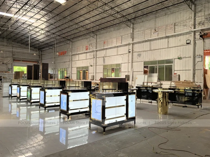 Cosmetics Kiosk Counter Fixture Showroom