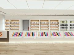 Cream Phone Store Counter And Wall Display