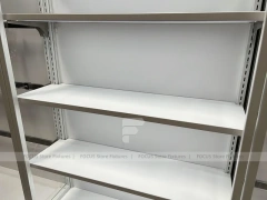 Cream White Phone Display Counter Cabinet