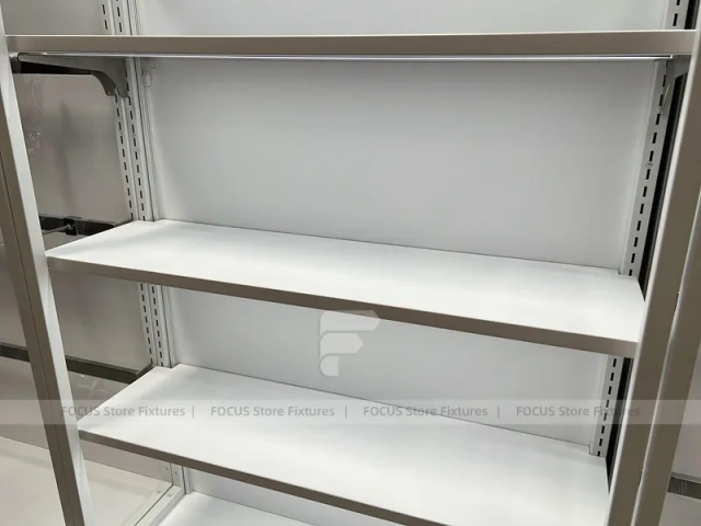 Cream White Phone Display Counter Cabinet