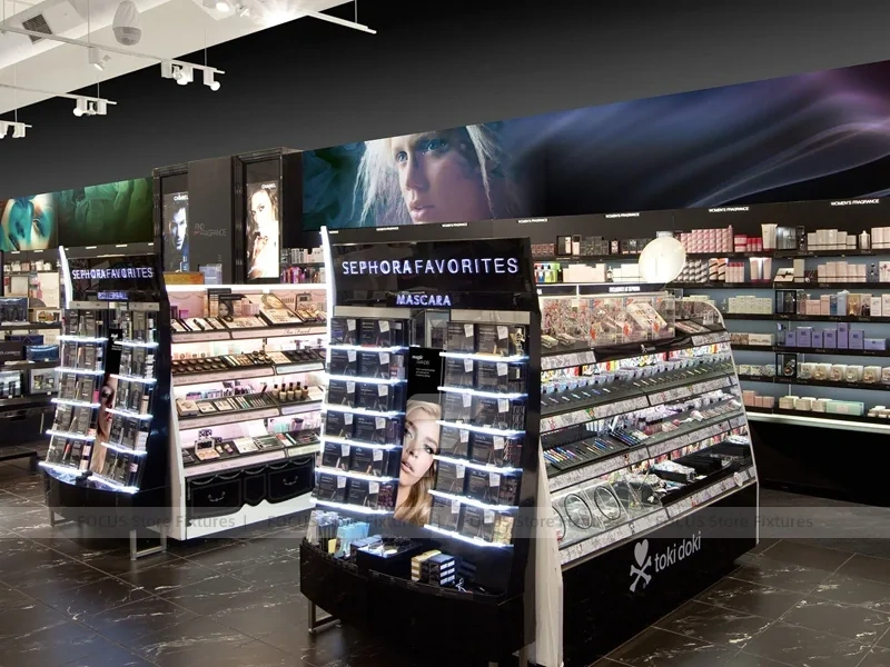 Estee Lauder Blue Cosmetics Mall Kiosk