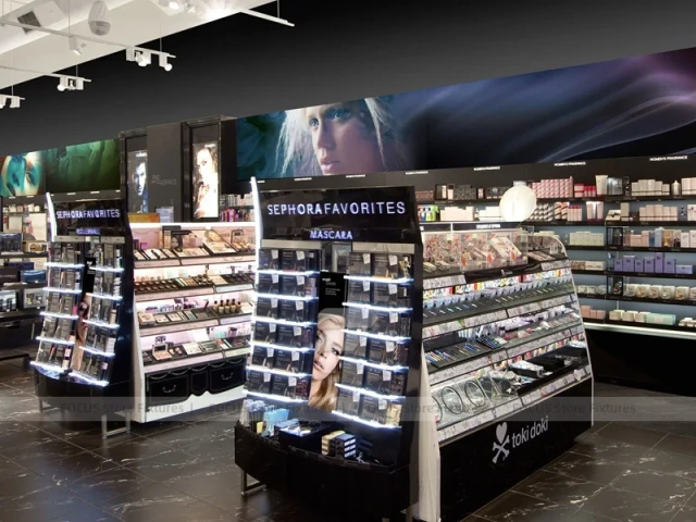 Estee Lauder Blue Cosmetics Mall Kiosk