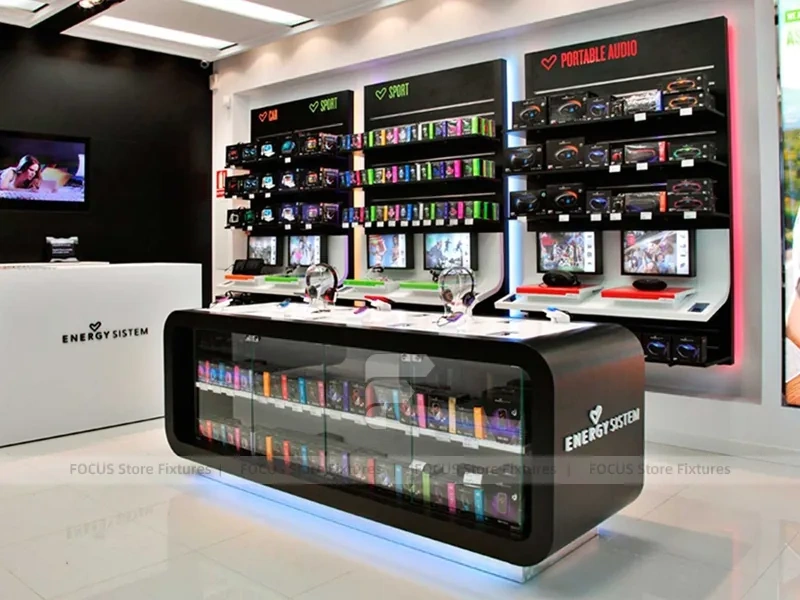 Estee Lauder Blue Cosmetics Mall Kiosk