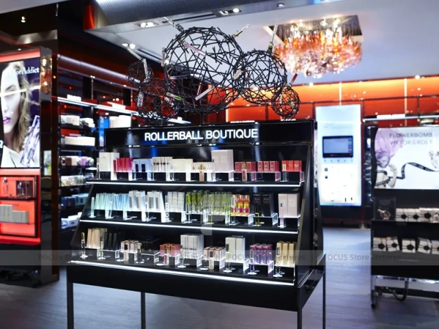 Estee Lauder Blue Cosmetics Mall Kiosk