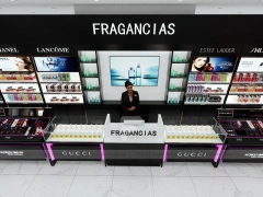 Givenchy Beauty Store with Black Gondola Displays