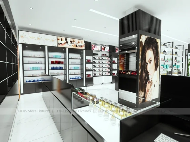 Givenchy Black Cosmetics Store Pillar Display