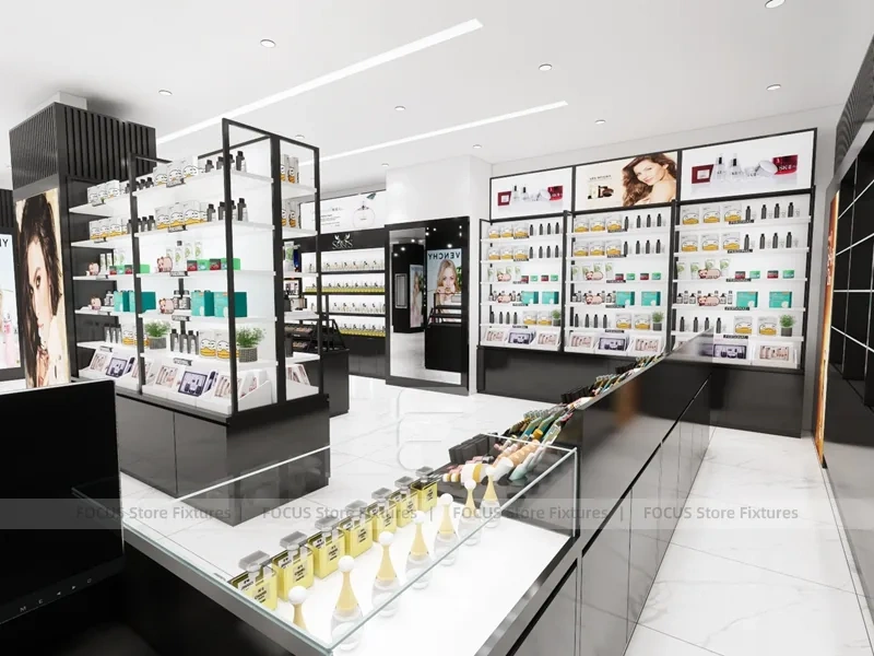 Givenchy Black Cosmetics Store Pillar Display