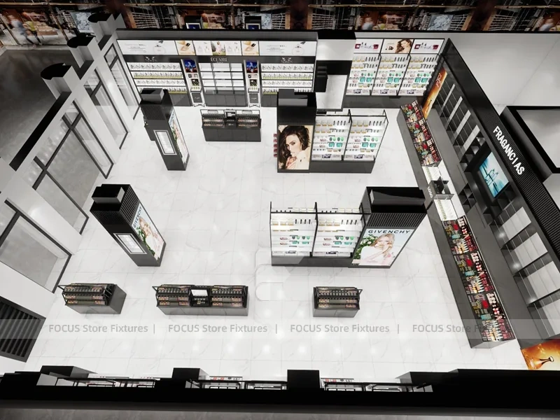 Givenchy Black Cosmetics Store Pillar Display