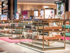 Gold Framed Makeup Display Tables