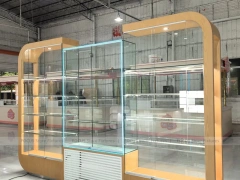 Gold Glass Mobile Phone Display Showcase