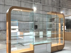 Gold Glass Mobile Phone Display Showcase