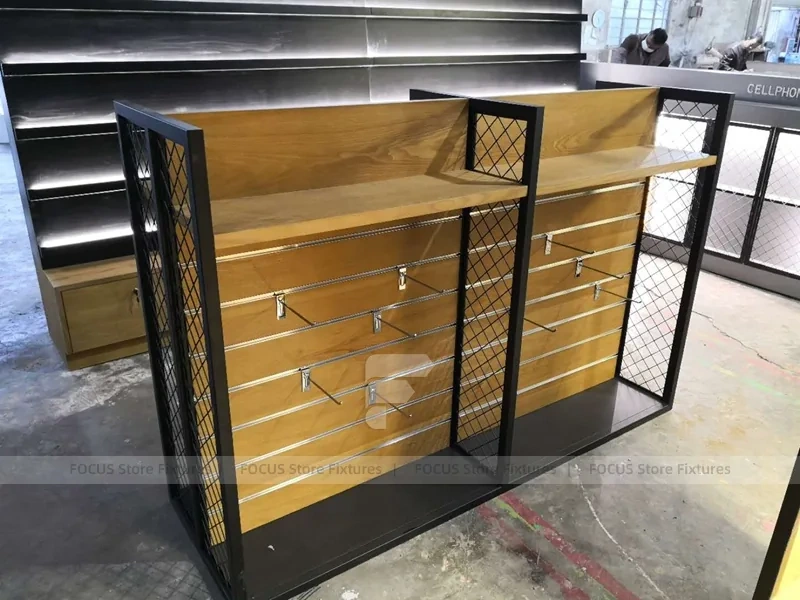 Gold White Mobile Phone Boutique Floor Plan