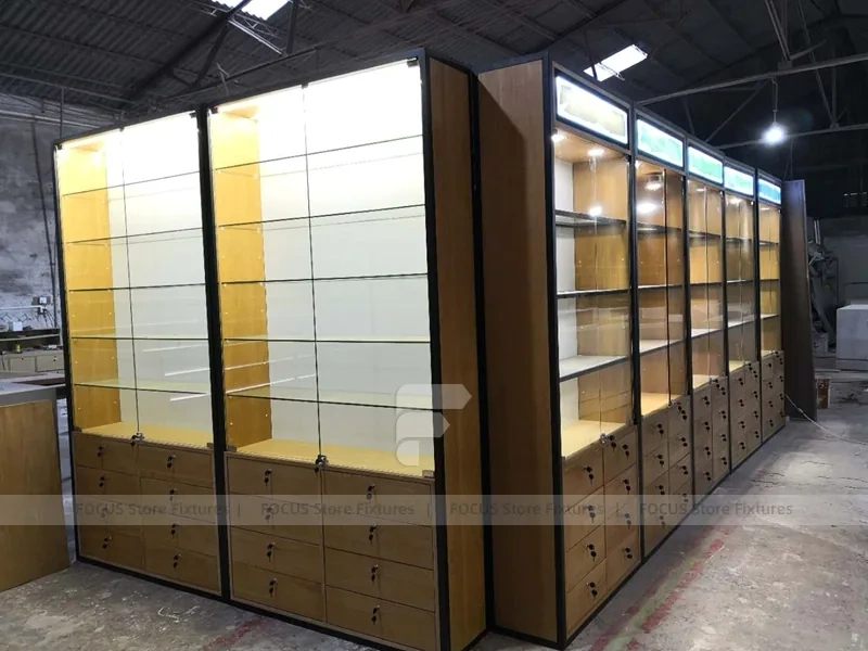 Gold White Mobile Phone Boutique Floor Plan