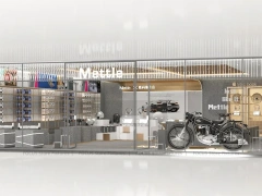 Gold White Mobile Phone Lounge Store Interior