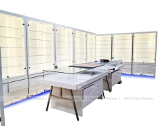 Gray Blue LED Mobile Phone Wall Display