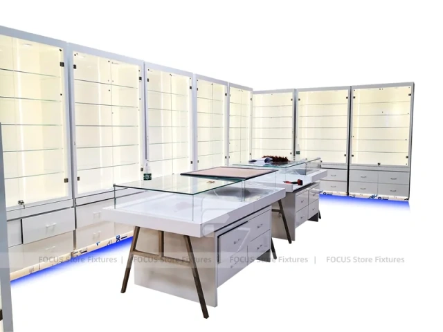 Gray Blue LED Mobile Phone Wall Display