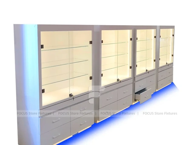 Gray Blue LED Mobile Phone Wall Display