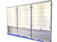 Gray Blue LED Mobile Phone Wall Display