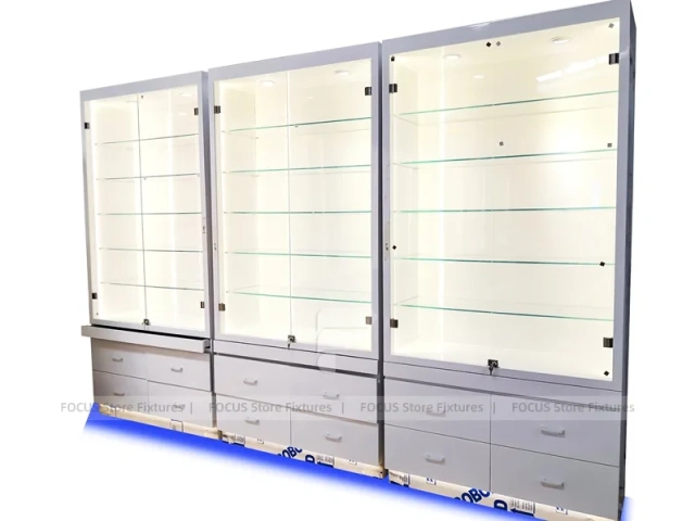 Gray Blue LED Mobile Phone Wall Display