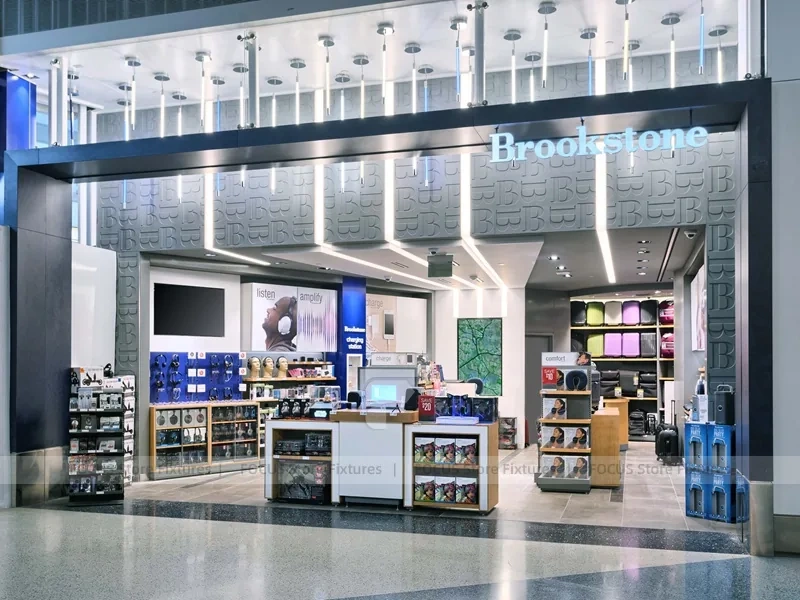 Gray Mobile Accessories Store Aisle Shelving