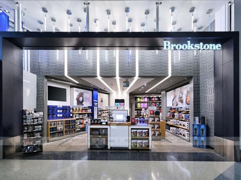 Gray Mobile Accessories Store Aisle Shelving