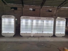 Gray Slatwall Mobile Phone Display Panel