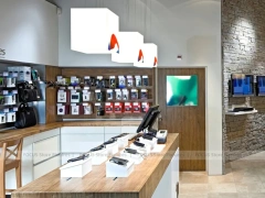 Gray White Mobile Accessories Store Interior