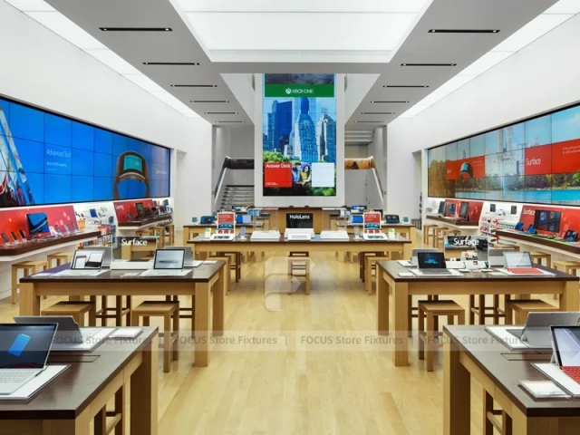 Gray White Mobile Accessories Store Interior