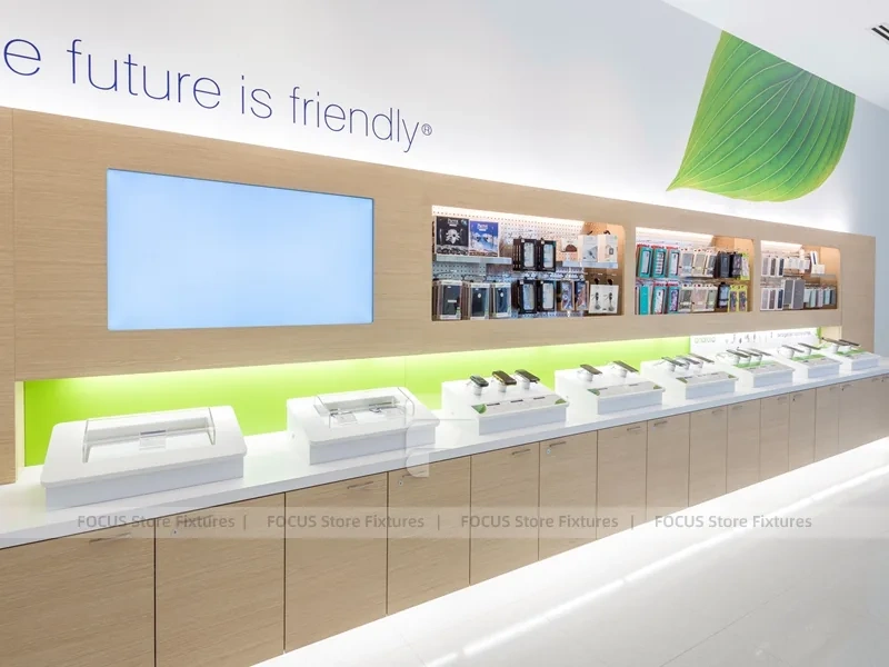 Gray White Mobile Accessories Store Interior
