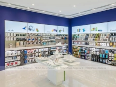 Gray White Mobile Accessories Store Interior
