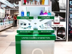 Green Antonio Banderas Fragrance Kiosk Display
