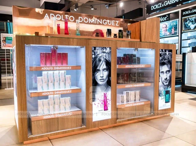 Green Antonio Banderas Fragrance Kiosk Display