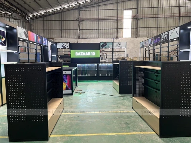 Green Black Bazaar Mobile Shop Layout