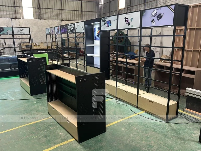 Green Black Bazaar Mobile Shop Layout
