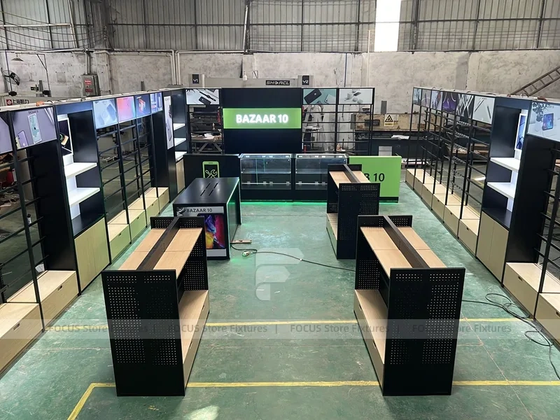 Green Black Bazaar Mobile Shop Layout