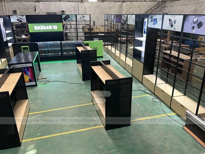 Green Black Bazaar Mobile Shop Layout