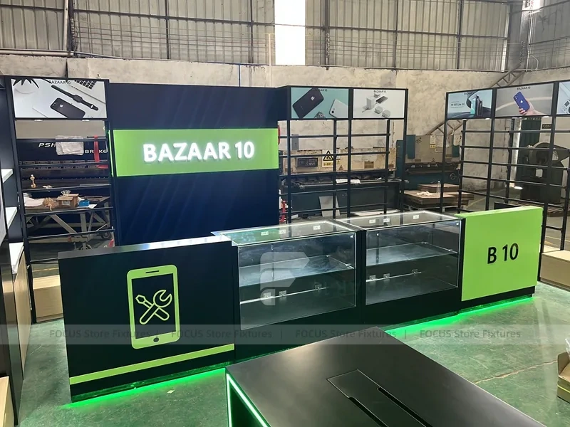 Green Black Bazaar Mobile Shop Layout