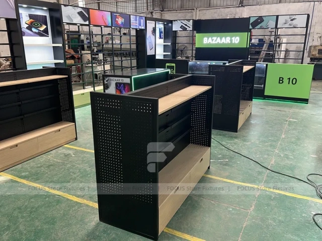 Green Black Bazaar Mobile Shop Layout