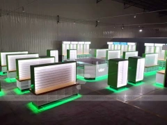 Green LED White Mobile Phone Island Display