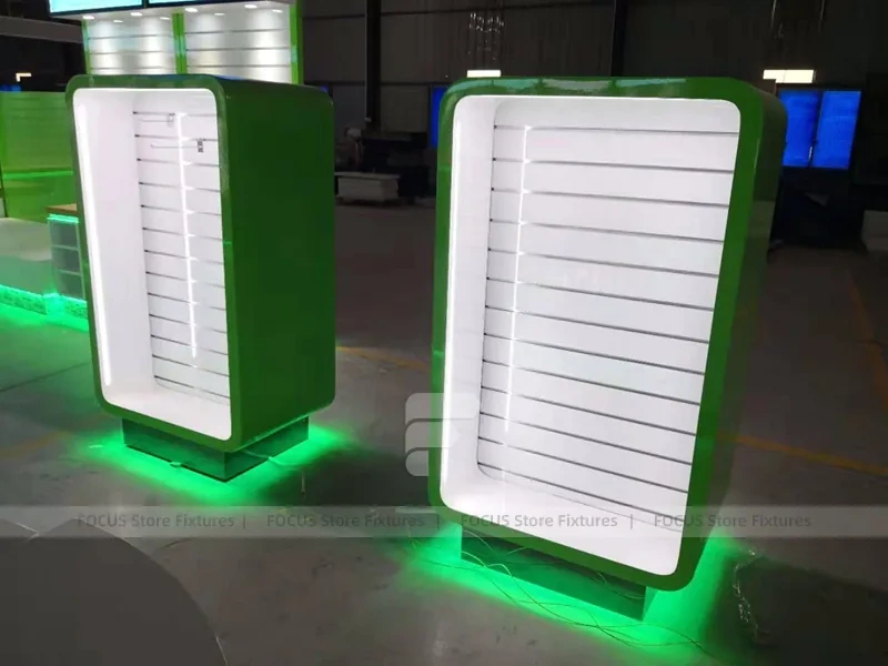 Green LED White Mobile Phone Island Display