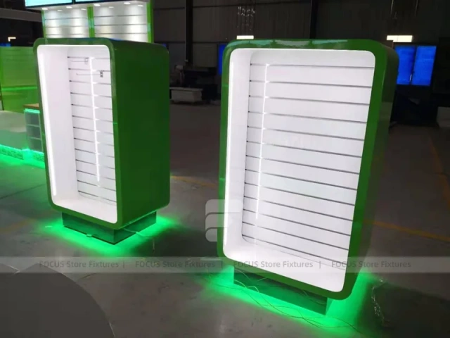 Green LED White Mobile Phone Island Display