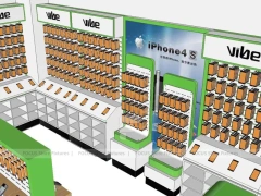 Green Vibe Iphone Accessories Wall Display