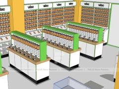 Green Vibe Iphone Accessories Wall Display