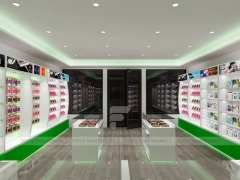 Green White Cellfix Mobile Phone Store Interior