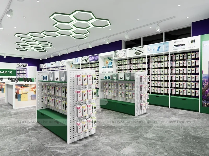 Green White Mobile Phone Accessories Store