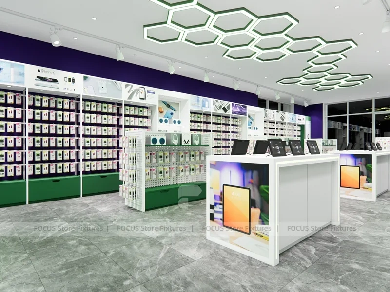 Green White Mobile Phone Accessories Store