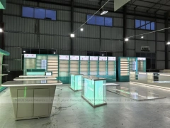 Green White Mobile Phone Store Fixtures