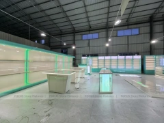 Green White Mobile Phone Store Fixtures