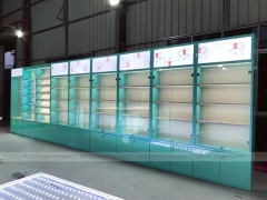Green White Mobile Phone Store Fixtures